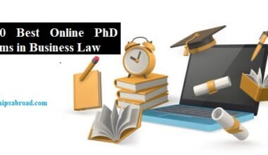 Top 10 Best Online PhD Programs in Business Law